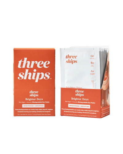 Brighter Days Red Algae + Avocado Biodegradable Eye Mask | Biocellulose eye mask | LOSHEN & CREM